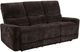 Coaster® Navarro 2-Piece Dark Brown Chenille Upholstered Manual Reclining Sofa Set-2