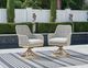 Signature Design by Ashley® Seton Creek 2-Piece Gray Aluminum/Resin Outdoor Dining Swivel Chair-1