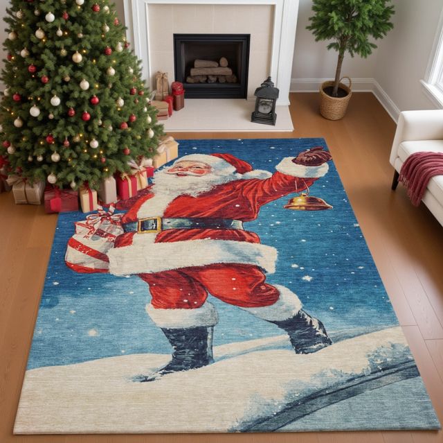 Dalyn™ Rug Company Merry & Bright MY15 Blue 5'x8' Area Rug-4