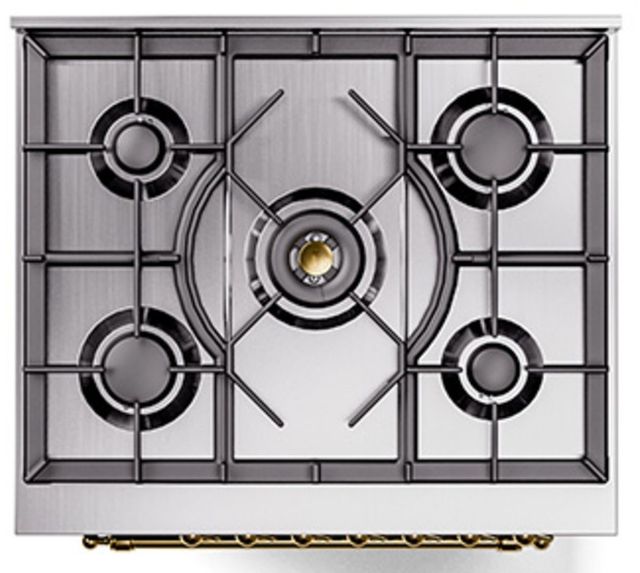Ilve® Nostalgie II Series 30" Graphite Matte Pro Style Dual Fuel Range-3