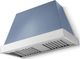 La Cornue CornuFé Euclid 44" Provence Blue Wall Mounted Range Hood with Polished Chrome Trim-0