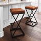 Jofran Inc. Global Archive Brooks Saddle Leather Counter Stool-1