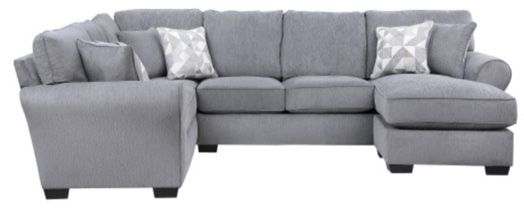 Porter International Designs 2- Piece Gray Sectional-0