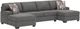 Signature Design by Ashley® Seyler Lane 3-Piece Graystone U-Shape Sectional-0