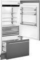 Smeg Universal 36 in. 19.6 Cu. Ft. Panel Ready Built-In Bottom Freezer Refrigerator-1