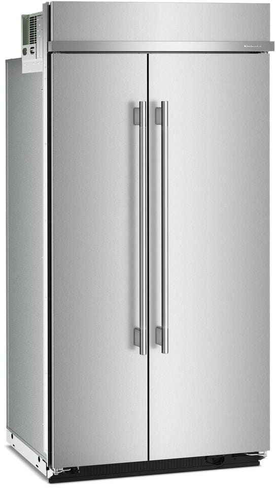 KitchenAid® 42" 25.5 Cu. Ft. PrintShield™ Stainless Steel Built In Side-by-Side Refrigerator with Platinum Interior-1