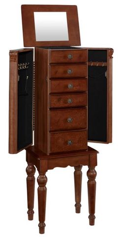 Powell® Deep Cherry Jewelry Armoire