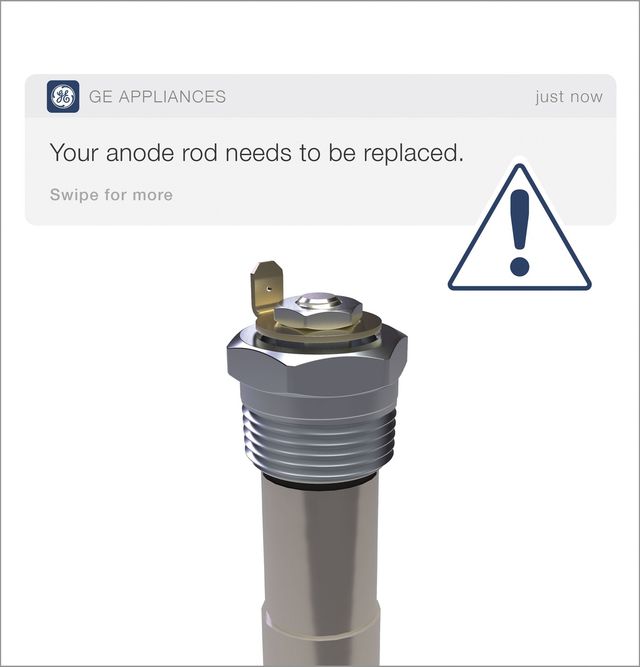 GE® 30 Gallon Diamond Gray Smart Tall Electric Water Heater-2