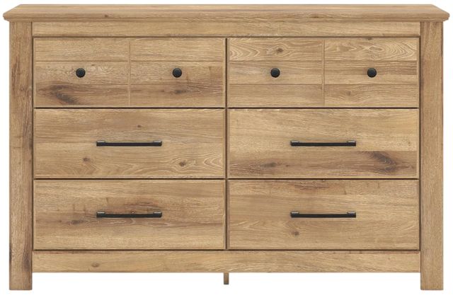 Signature Design by Ashley® Makidern Tan 6-Drawer Dresser-2