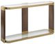 Uttermost® Ryles Gold/Walnut Console Table-0