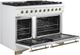 FORNO® Antico Series Alta Qualita 48" White Pro Style Gas Range-3