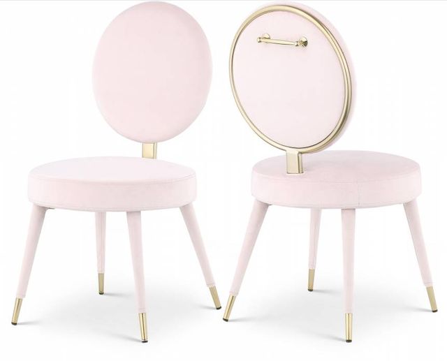 Meridian Furniture Brandy Pink Dining Chair-2