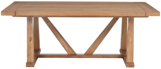 Coaster® Middleton Natural Brown 106" Extension Leaf Dining Table-3