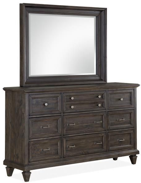 Magnussen Home® Calistoga Weathered Charcoal Landscape Mirror-0