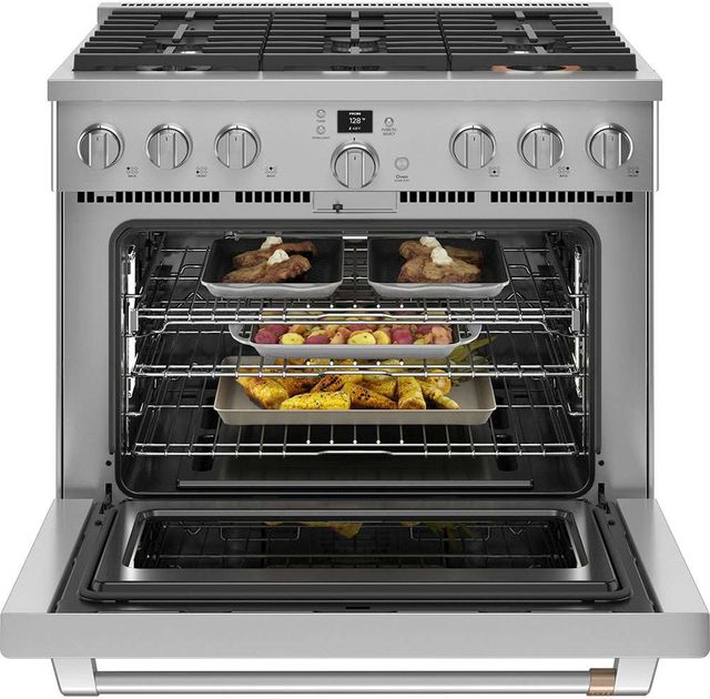 Café™ 36" Stainless Steel Pro Style Gas Range-2