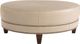Smith Brothers Customizable 2000 Leather Large Round Ottoman-0