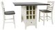 Jofran Inc. Asbury Park 3-Piece AP White/Autumn Brown Dining Set-0