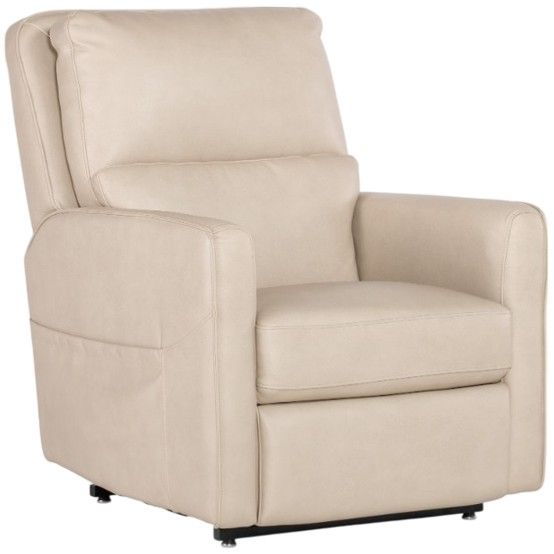 Hooker® Furniture RC Flynn Ivory Power Lift Recliner with Power Headrest and Lumbar-0
