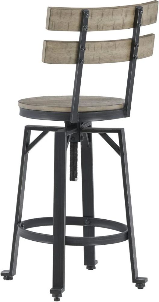 Signature Design by Ashley® Lesterton Black/Light BrownCounter Bar Stool-2