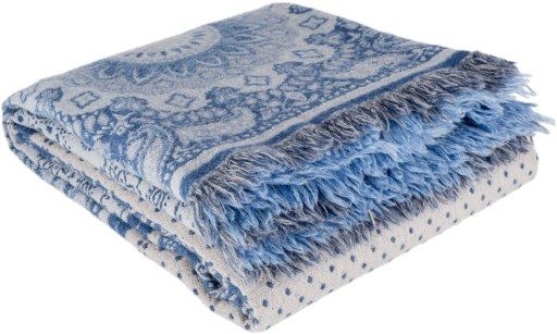 Surya Indira Denim 50"x70" Throw Blanket-2