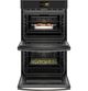 GE Profile™ 29.75" Black Slate Electric Built-In Convection Double Oven-2