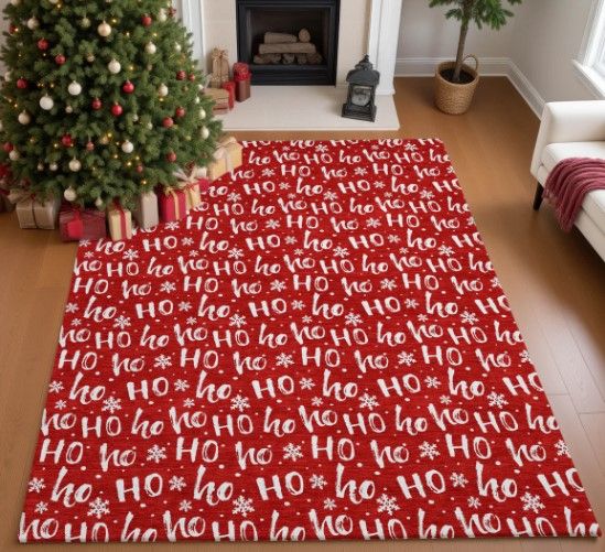 Dalyn™ Rug Company Merry & Bright MY22 Red 5'x8' Area Rug-4