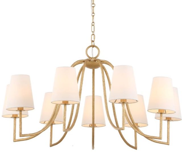 Uttermost® Seville Golden 9 Light Chandelier-4