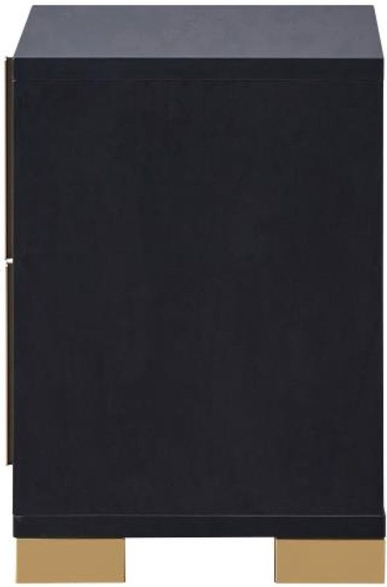 Coaster® Marceline Black/Gold Nightstand-3