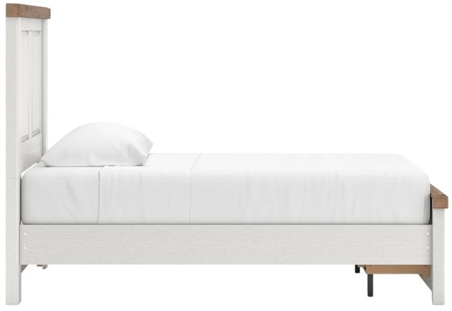 Signature Design by Ashley® Savonport Brown/White Twin Panel Storage Bed-3