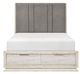 Homelegance® Noctis Beige/Gray Queen Platform Bed with Footboard Storage-2