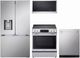 LG 4 Piece PrintProof™ Stainless Steel Electric Kitchen Package-0
