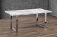 Titus Furniture T3355 White Dining Table with Chrome Legs -2