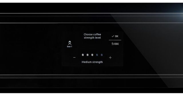 JennAir® NOIR™ 23.44" Floating Glass Black Built In Coffee System-4
