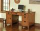 homestyles® Arts & Crafts Brown Pedestal Desk-4
