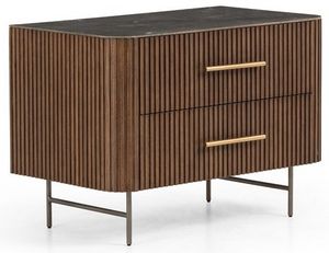 Four Hands Fletcher Terra Brown Large Nightstand
