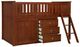 Homelegance® Rowe Dark Cherry Twin Low Loft Bunk Youth Bed with Dresser-3
