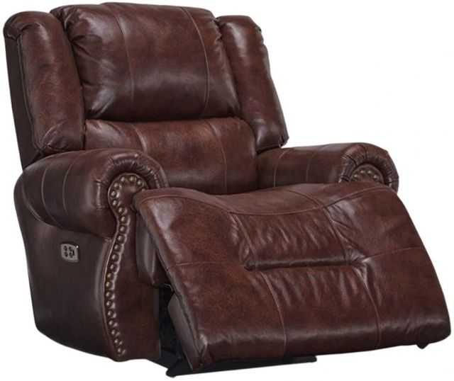 Best® Home Furnishings Customizable Genet Leather Power Swivel Glider Recliner with Tilt Headrest-1