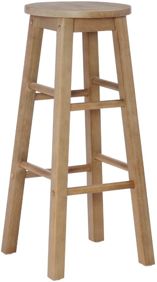 Linon Abby Gray Wash Bar Stool-0