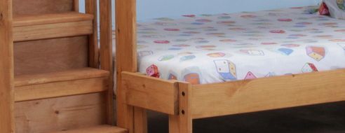 Simply Bunk Beds Saddlebrook Twin/Full Stair Bunk Bed -1