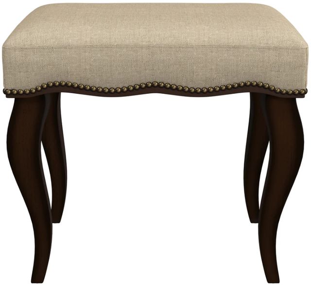 HH2 Home Hamilton Burnished Oak/Cream Vanity Stool-1
