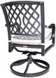 CabanaCoast® Customizable Carleton Aluminum Outdoor Swivel Rocker Chair-2