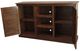 American Heartland Manufacturing Rustic Chocolate Mousse Tall Quaint Shutter TV Stand-2