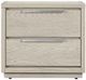 Armen Living Abbey Silver Grey Nightstand -1