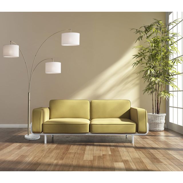 Adesso® Bowery Antique Brass 3-Arm Arc Lamp-1