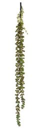 A & B Home Dark Green Faux Bead Grass-0