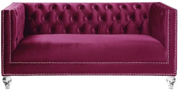 ACME Furniture Heibero Burgundy Loveseat-1