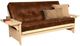 Kodiak Furniture Phoenix Oregon Trail Saddle/Antique White Full Futon with Mattress-0