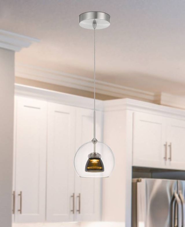 Cal® Lighting & Accessories Smoked Mini Pendant-1