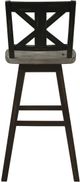 Mazin Furniture Amsonia Black/Distressed Gray Swivel Bar Chair-3