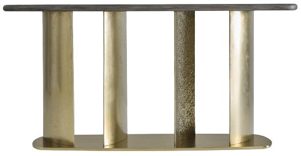 Bernhardt Trost Bernhardt Interiors Bracken Console Table with Dorado Gold Base-2